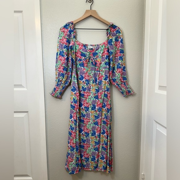 Faithfull The Brand Mathilde Jemima Floral Dress Small - Picture 5 of 12